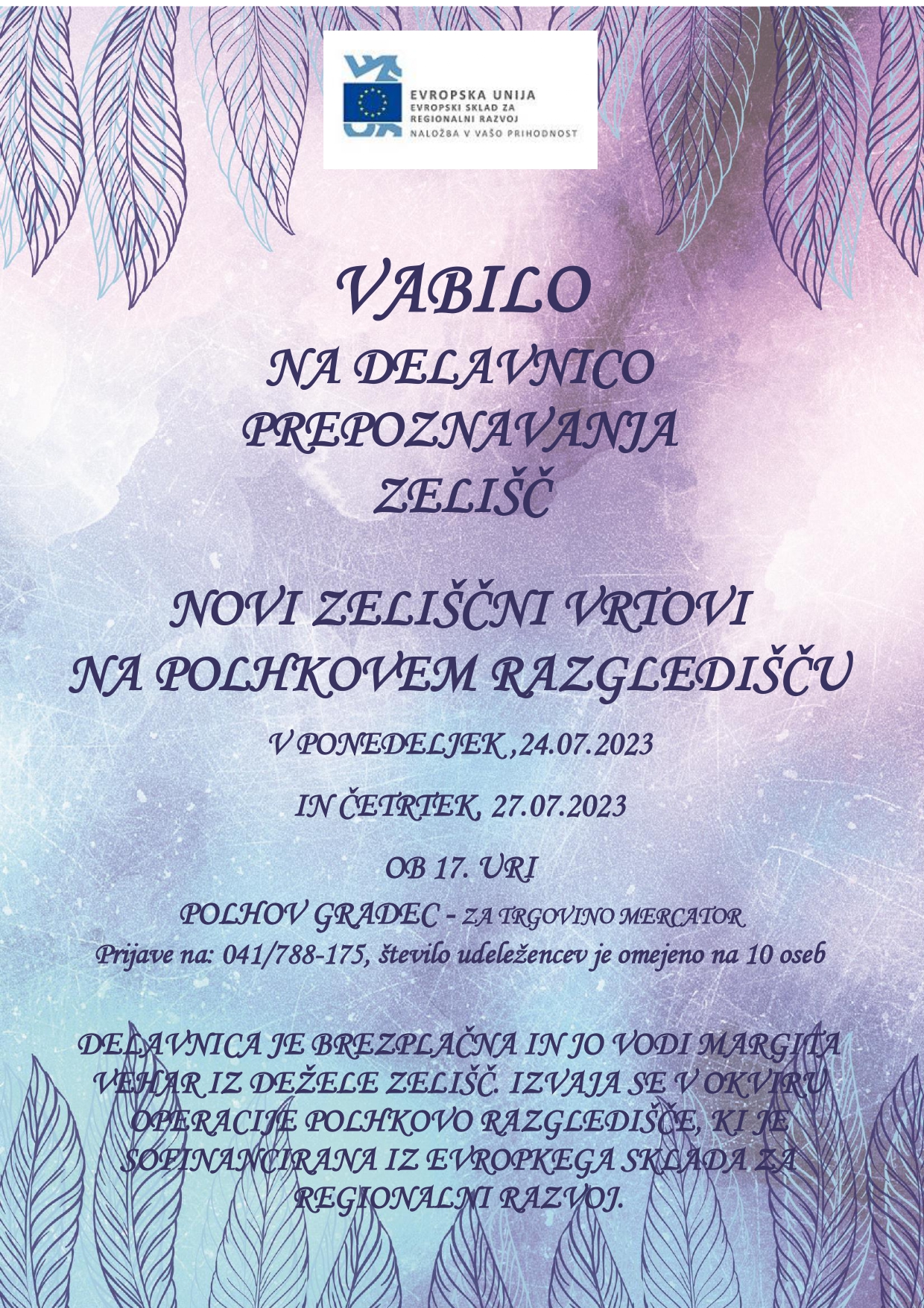 VABILO Delavnica Margita Vehar